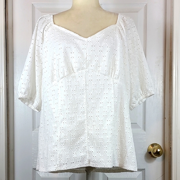 C Eyelet Blouse - Picture 1 of 10